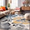 World Rug Gallery Modern Floral Area Rug 5'x7' Cream Area Rug 9098CREAM5X7 - alternate 1